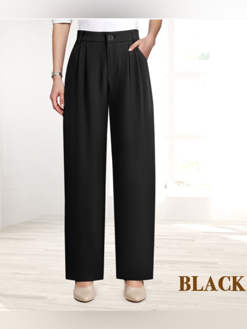 SoraEase NWT Black trousers, lightweight 
MEDIUM